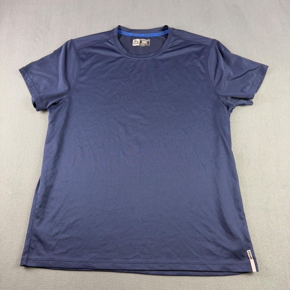 RBX X-Train Mens Performance T-Shirt Navy Blue XL Short Sleeve Mesh Gym Top